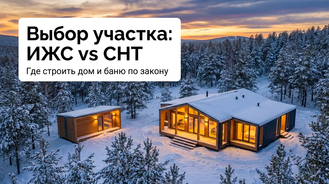 Выбираете участок для строительства дома? ИЖС, ДНП, СНТ - в чем юридическая и инженерная разница по закону и на практике